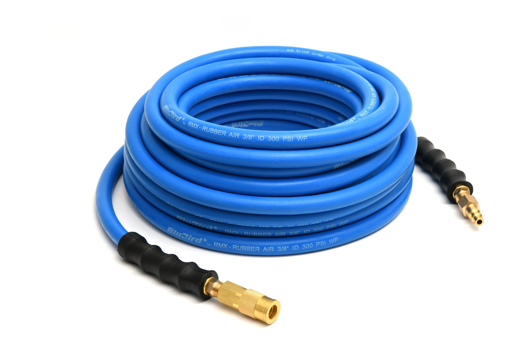 Blubird 3/8 in. x 50 ft. Quick Connect Rubber Air Hose BB3850-QC