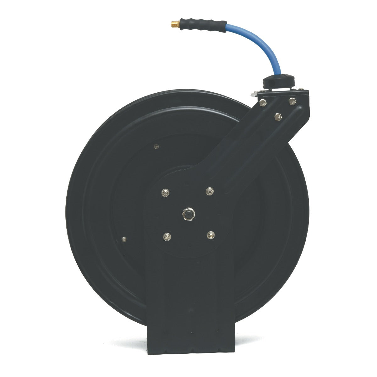 Blubird 1/2" X 50' Air Hose Single Arm 20 Gauge Retractable Reel w/ 3' Jumper Hose 3/8" Male-NPT BBR1250