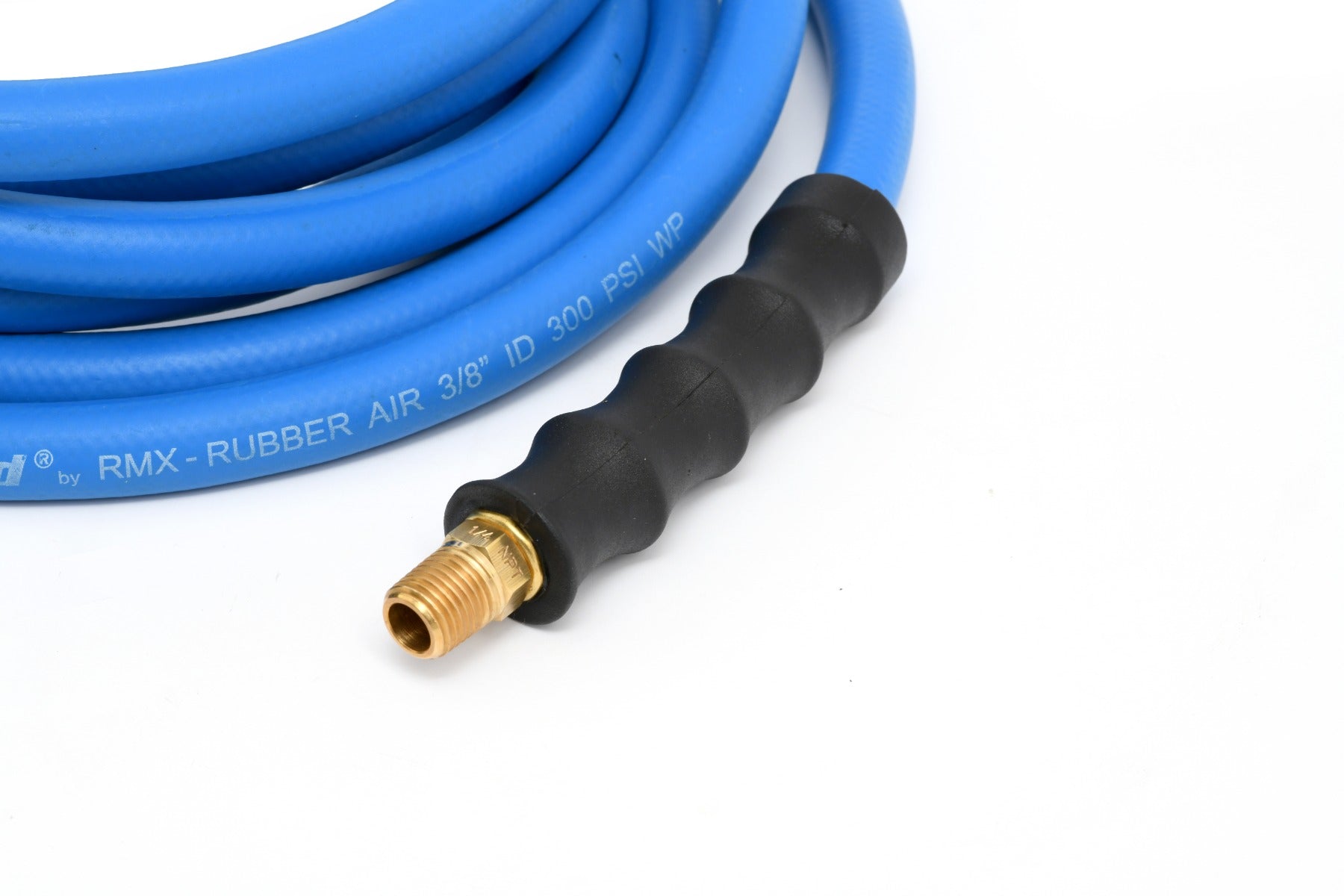 Blubird 3/8" X 10' Rubber Air Hose Assembly 3/8" Male-NPT BB3810