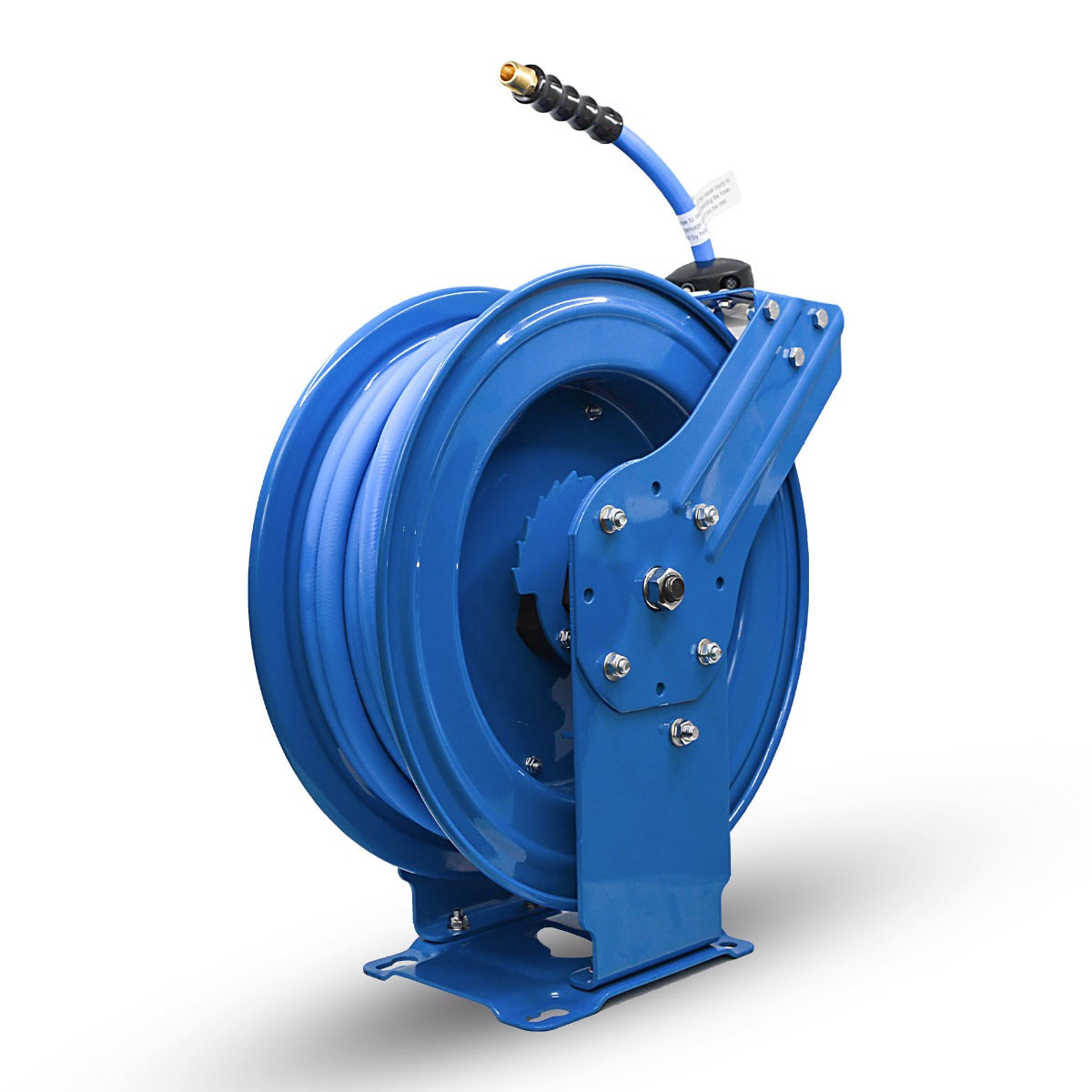 BluBird 1/2 in. x 50 ft. Rubber Air Hose Dual Arm Reel