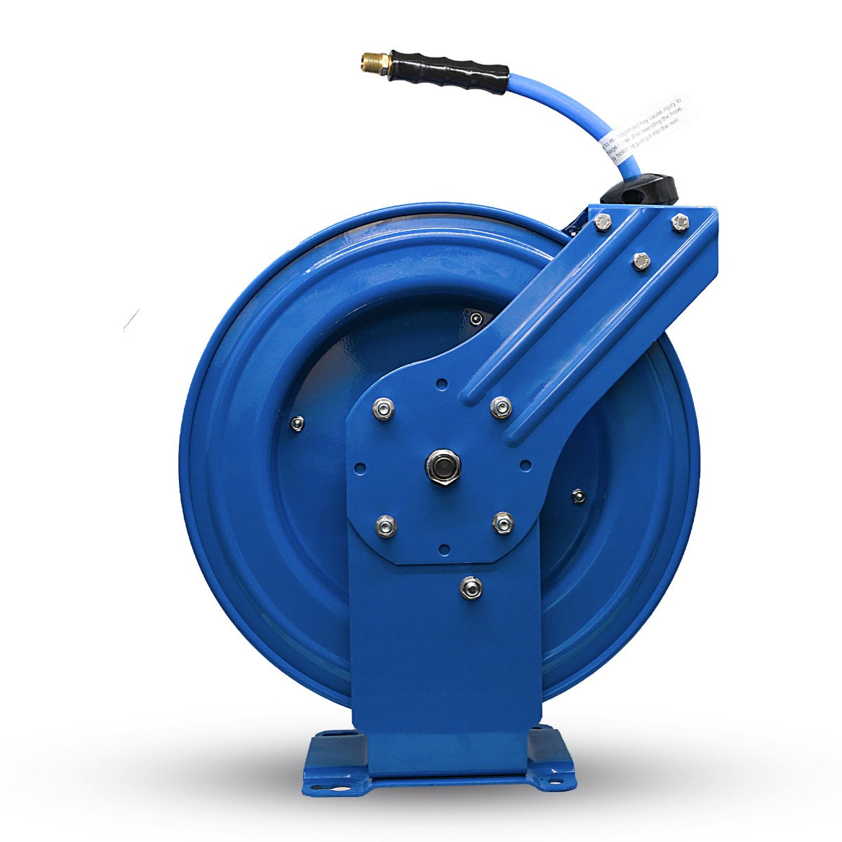 Blubird 1/2" X 50' Air Hose Dual Arm XL 18 Gauge Retractable Reel w/ 3' Jumper Hose 3/8" Male-NPT BBRDA1250