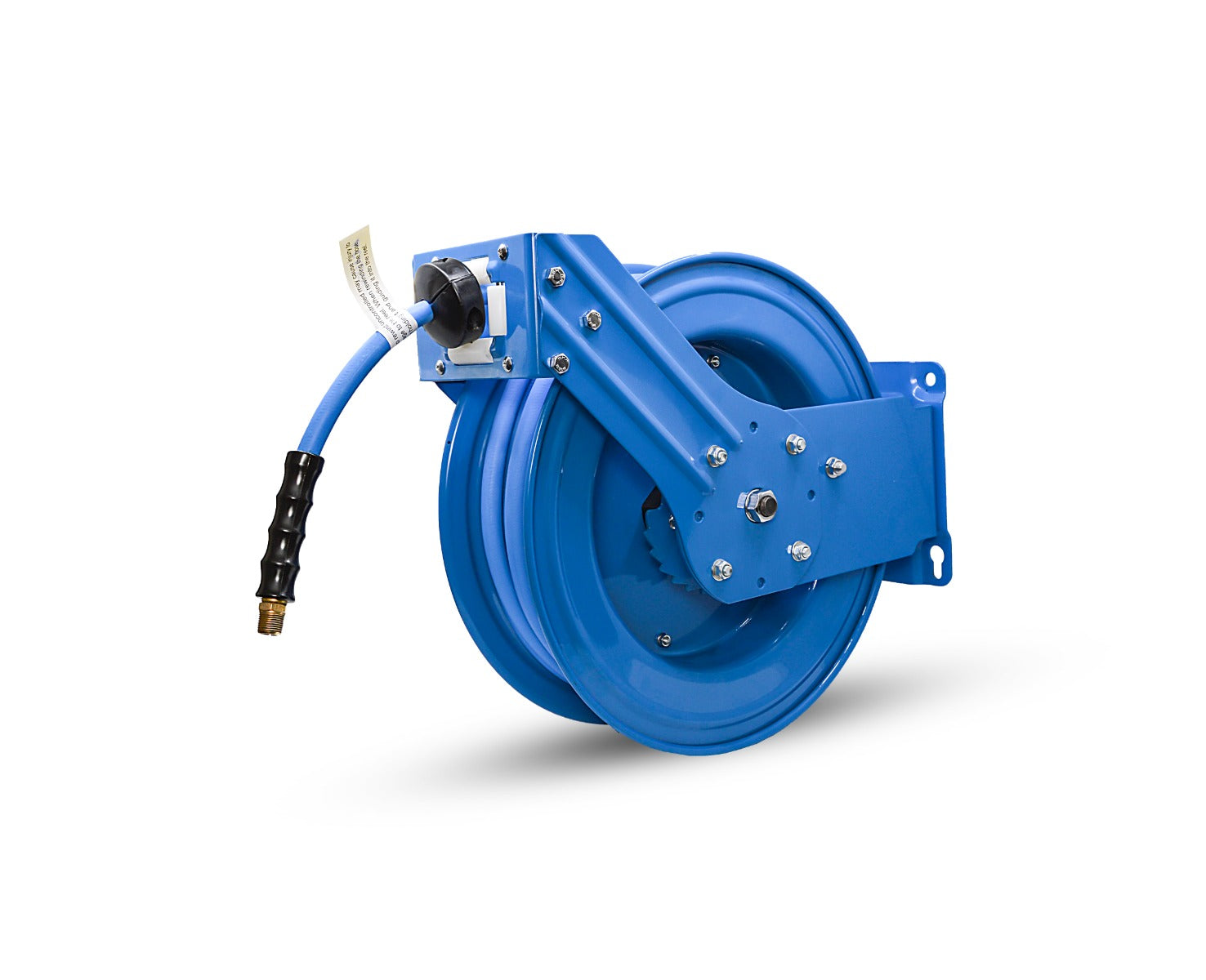 BluBird 3/8 in. x 50 ft. Rubber Air Hose Dual Arm Reel