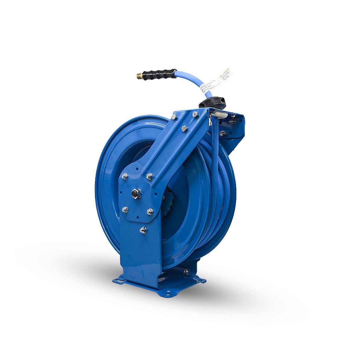 BluBird 3/8 in. x 50 ft. Rubber Air Hose Dual Arm Reel