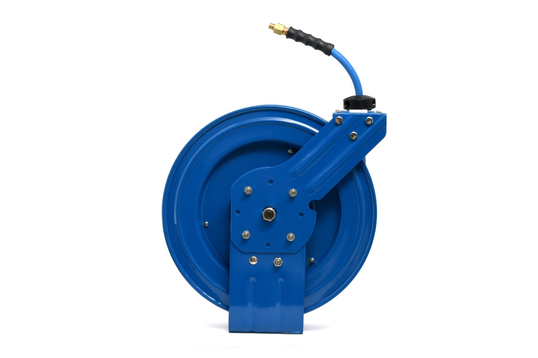 BluBird 3/8 in. x 75 ft. Rubber Air Hose Heavy Duty Single Arm Reel