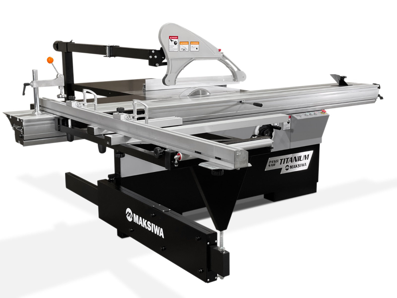 Maksiwa TITANIUM Sliding Panel Saw, 1 Phase, 5HP, 220V BMT.3200.IR TITANIUM