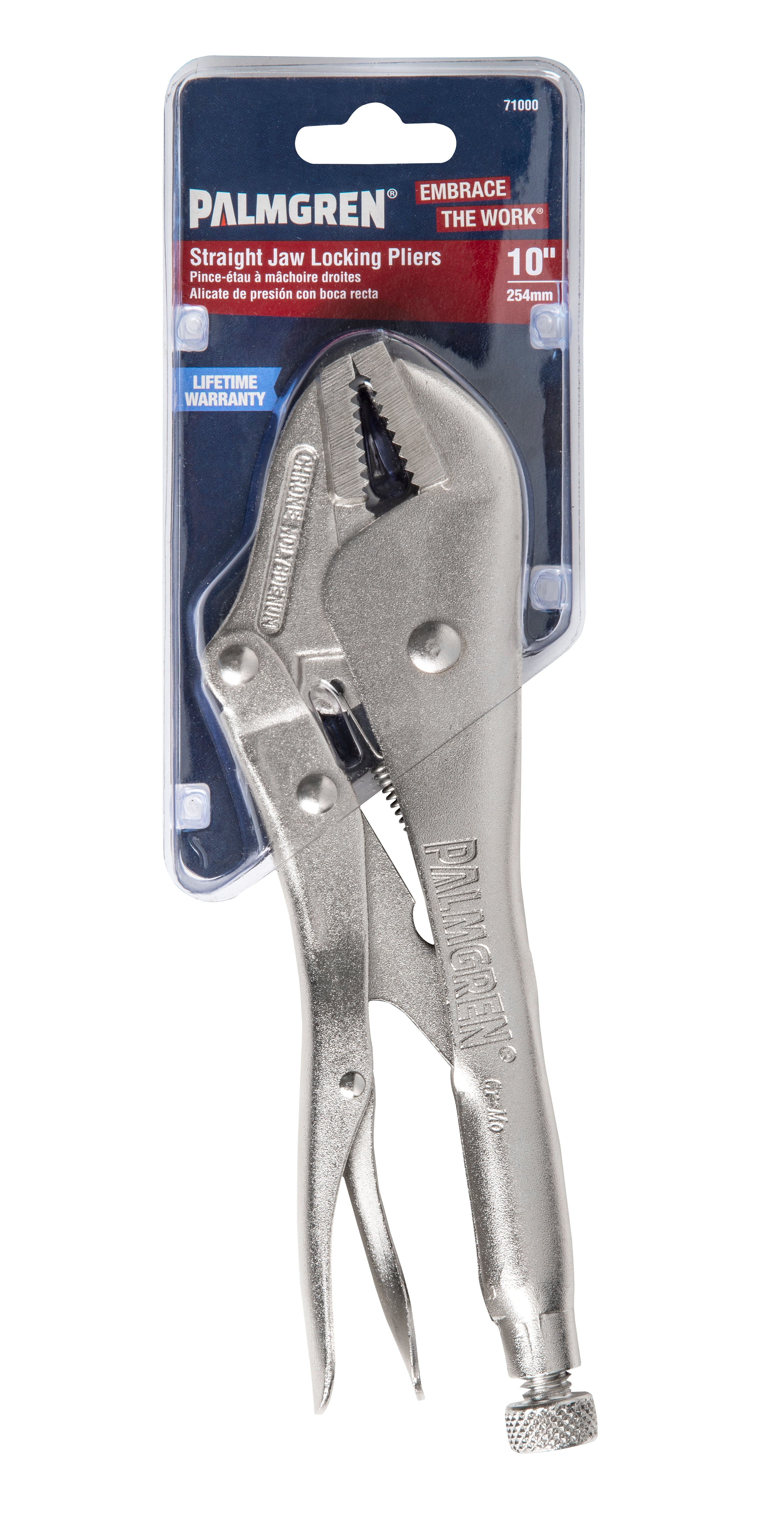 Palmgren 10" Straight Jaw Locking Plier 71000