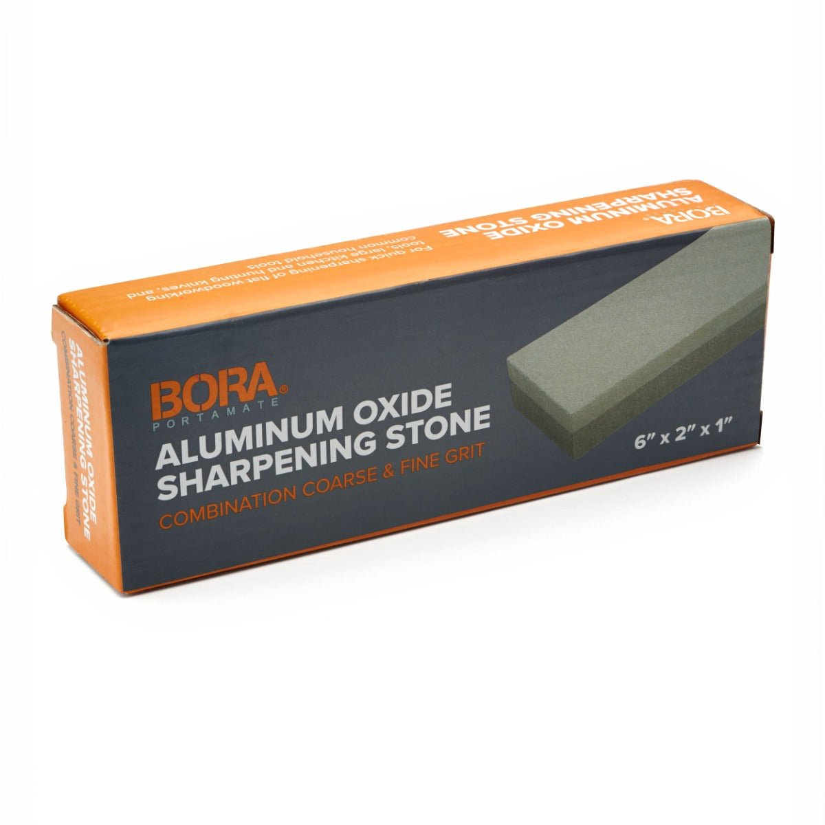 Bora 6 in. Sharpening Stone, Aluminum Oxide, 120/240 Grit 501057