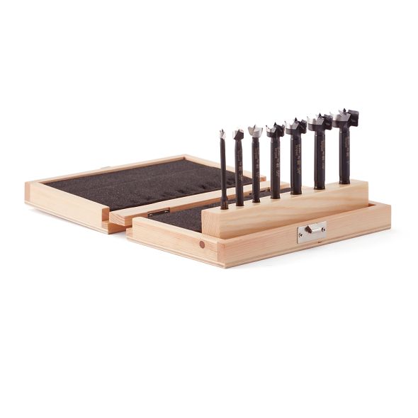 Bora 7-Piece Tempest Forstner Bit Set in Wood Box BFB-009867