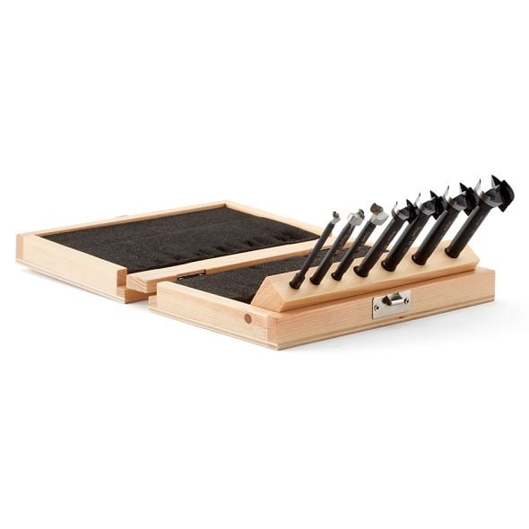 Bora 7-Piece Tempest Forstner Bit Set in Wood Box BFB-009867