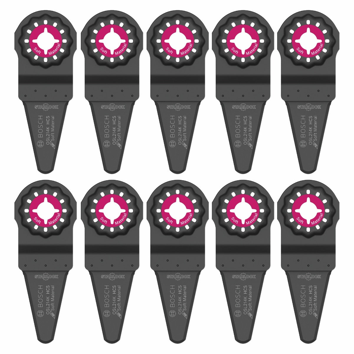 Bosch 2-1/4" Starlock Oscillating Caulk Knife Blade 10pk OSL214K-10