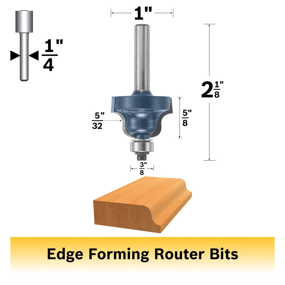 Bosch 5/32 x 5/8" Carbide Tip Roman Ogee Bit 85270M