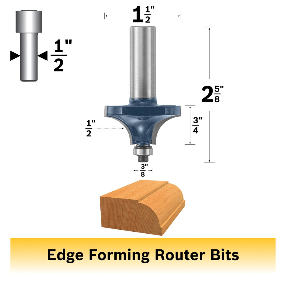 Bosch 1/2 x 11/16 in. Carbide Tipped Beading Bit