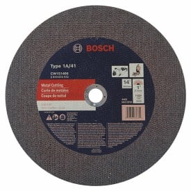Bosch 14" X 1" X .125" TYPE 1 CUTTING DISC FOR METAL, 5-Pack CW1S1400