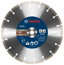 Bosch 10" Premium Segmented Rim Diamond Wheel for Rough Cuts DBS1002