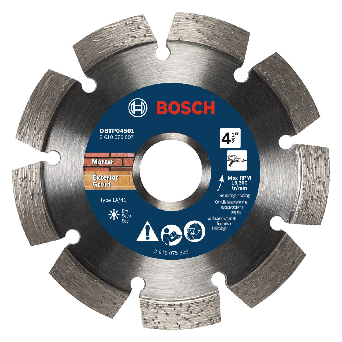 Bosch 4-1/2" Premium Segmented Tuckpointing Blade DBTP04501