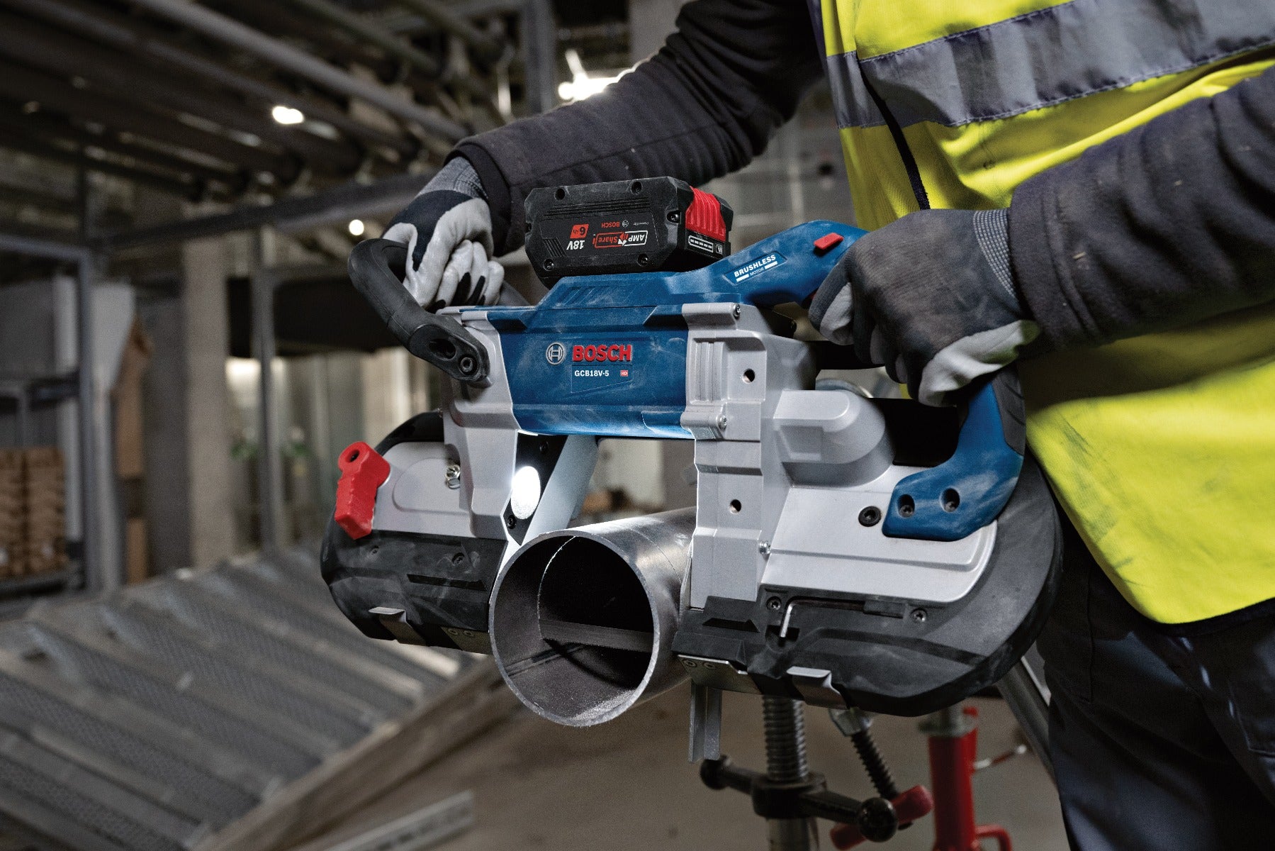 Bosch 18V 5 in. Deep Cut Band Saw w/ (2) 6.0 Ah CORE Performance Batteries GCB18V-5B26