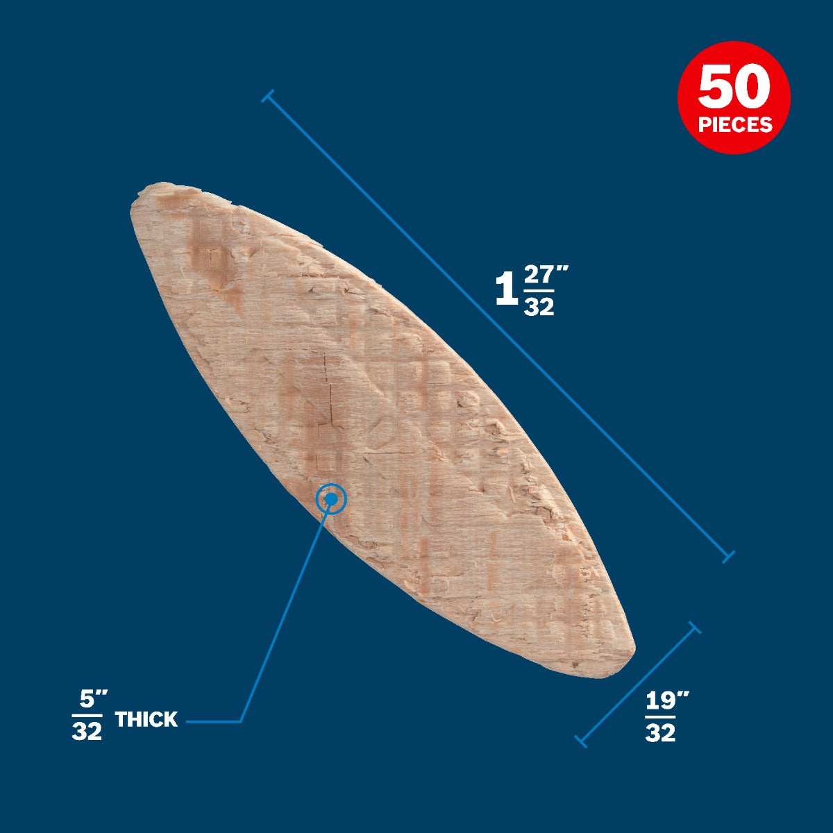 Bosch 50 Pc. #0 Joining Biscuits GFF100