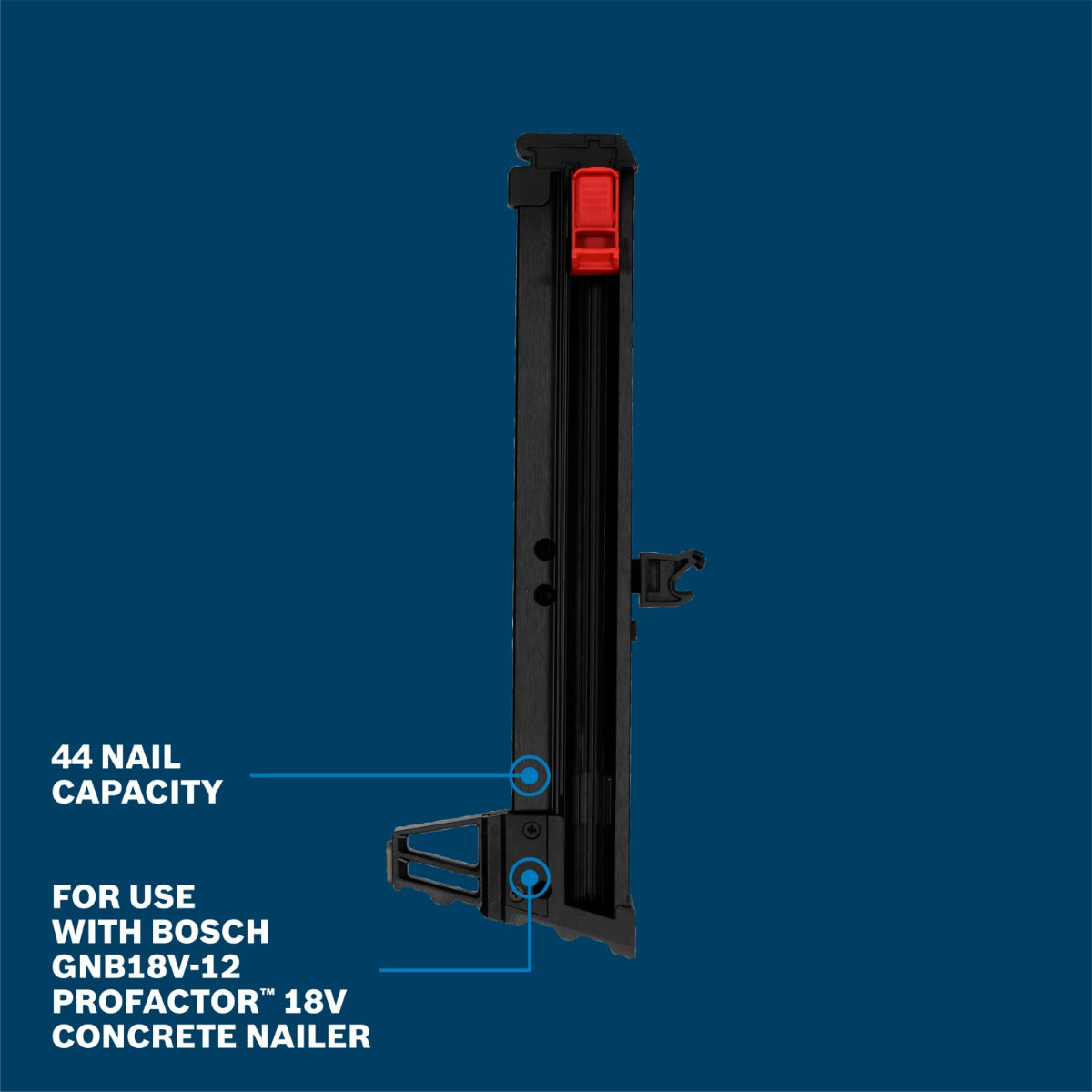 Bosch Concrete Nail Gun Extended Magazine GNB44M