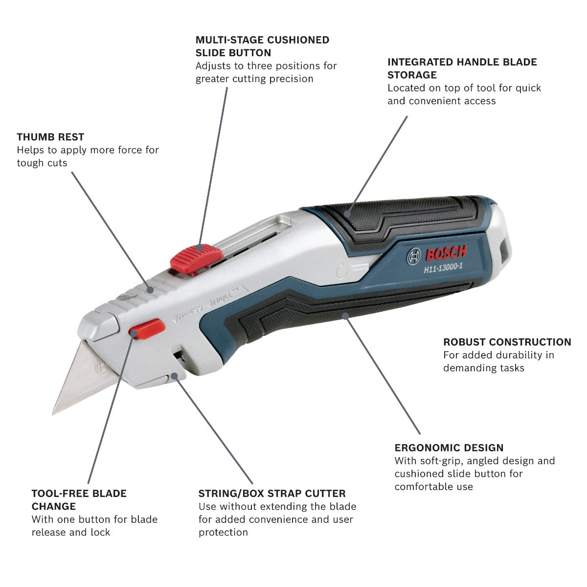 Bosch Retractable Utility Knife H11-13000-1