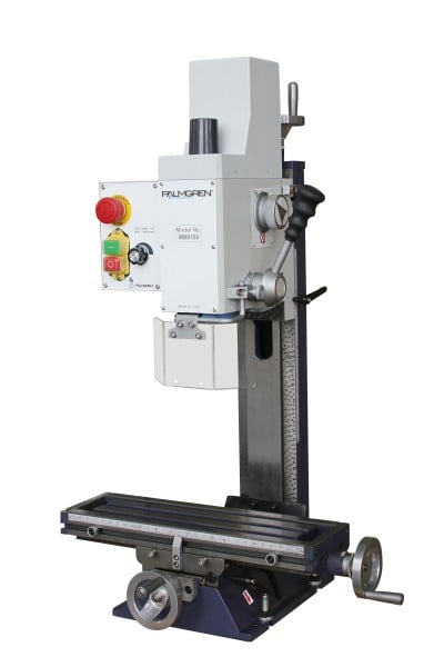 Palmgren 13 in. Gear Head Milling Machine, Variable Speed, 5/8HP, 240V 9680159