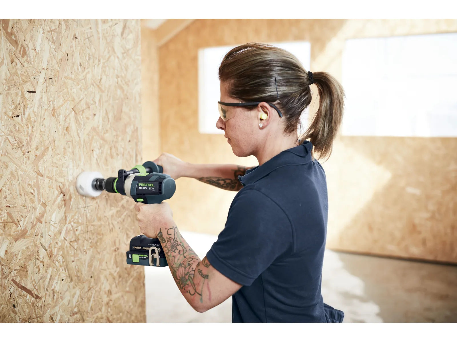 Festool TID 18 Cordless Impact Driver and TPC 18 Percussion Drill Combo Set 18V 578830
