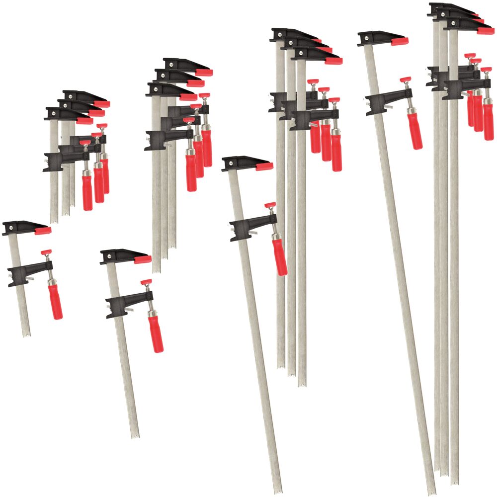 Bessey Tools 16-Piece GSCC Series Clutch Style Bar Clamp Set BTB-GSCC-16PC