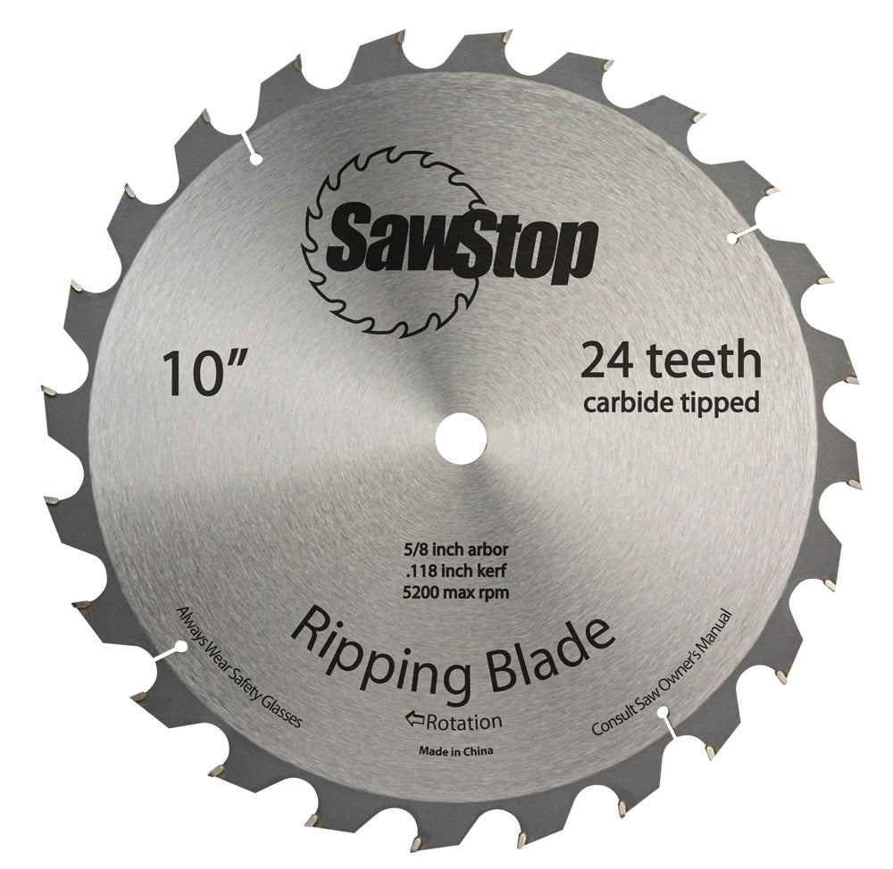 SawStop 24-Tooth Ripping Table Saw Blade BTS-R-24ATB