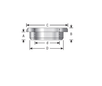 Amana Tool T Bushing 1-1/4 in to 1-1/8 in BU-722
