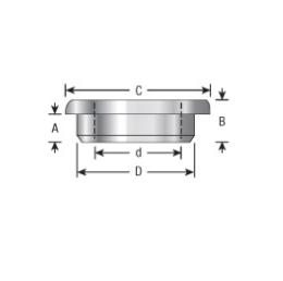 Amana Tool T Bushing 1 1/4 in to 1 in Single BU-725