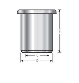 Amana Tool Long T Bushing 1-1/4 in to 1 in BU-922
