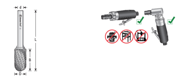 Amana Tool SC-42DC 1/8x9/16x1/8 Radius BURS-118