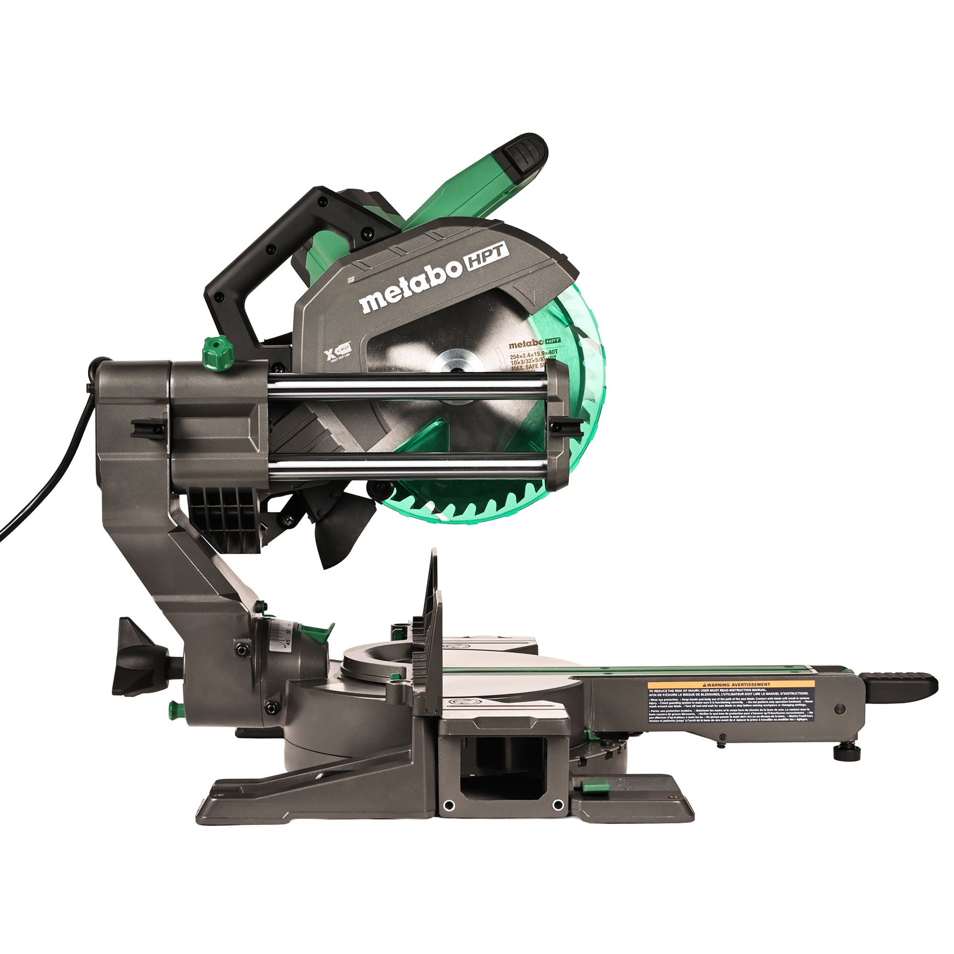 Metabo HPT 10" 15 Amp Sliding Dual Bevel Miter Saw w/ Shadow Line C10FSB2M