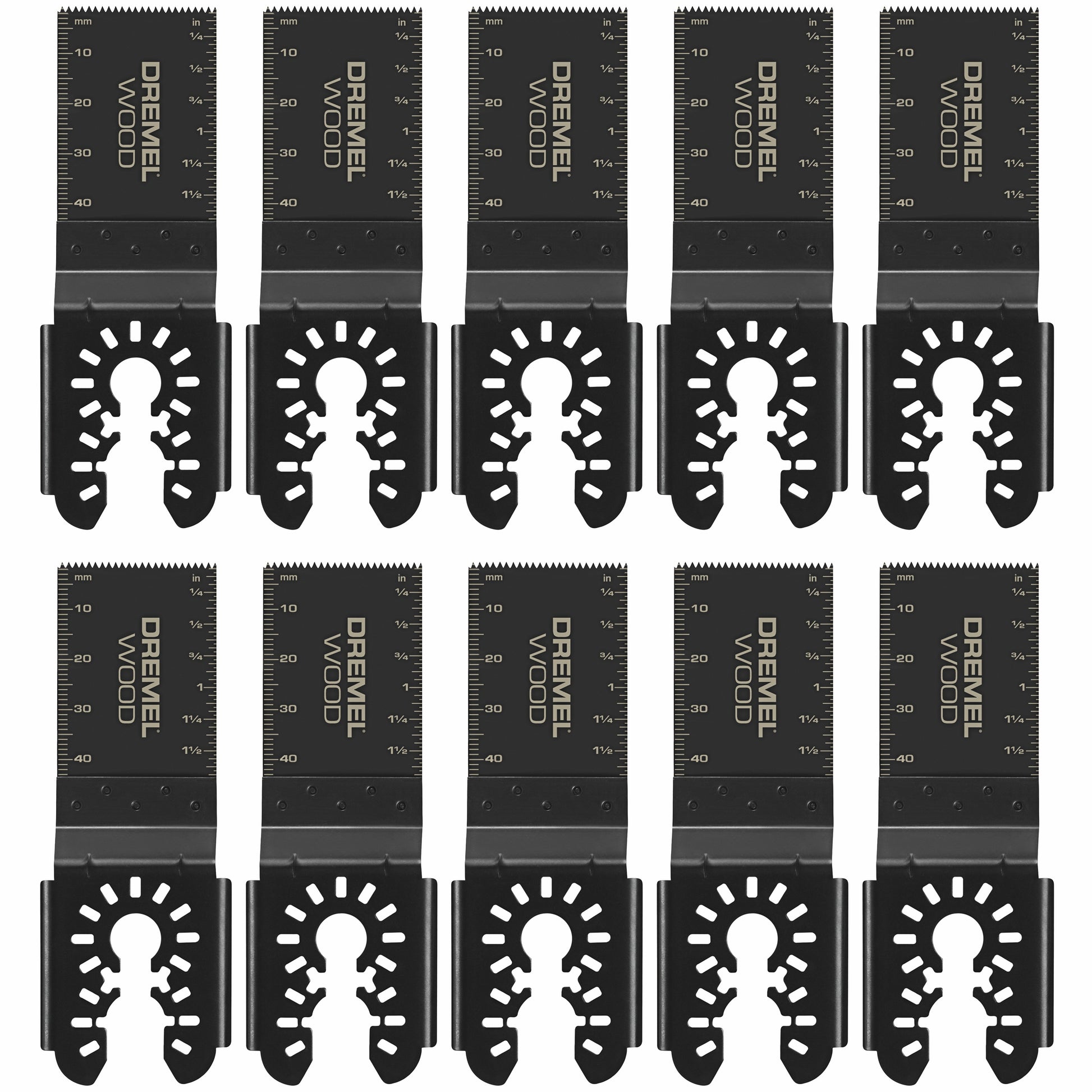 Dremel Universal Dual Interface Wood Flush Cut Blade, 10-Pack MM480XU