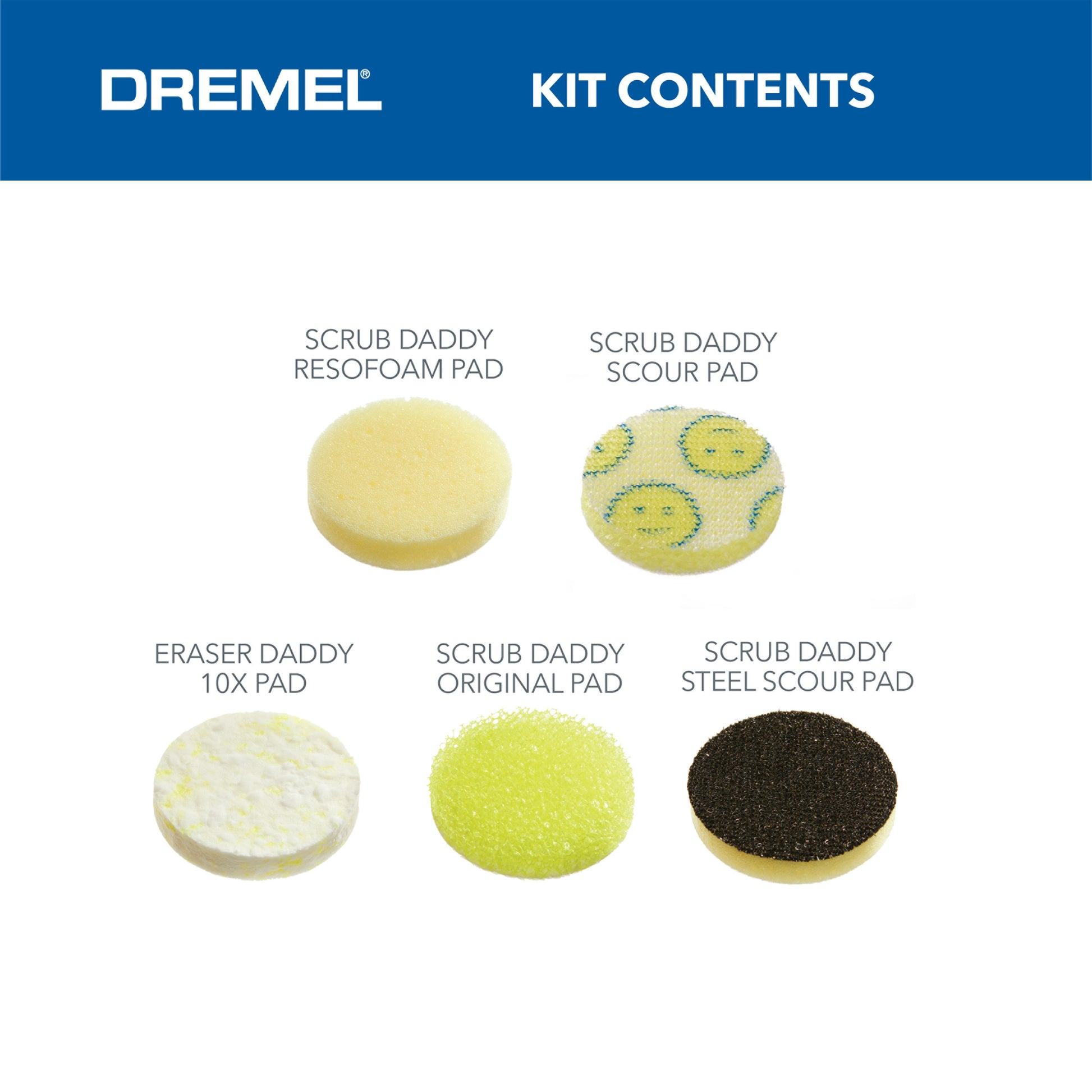 Dremel Versa-Scrub Daddy 5 Piece Accessory Kit PC360-5
