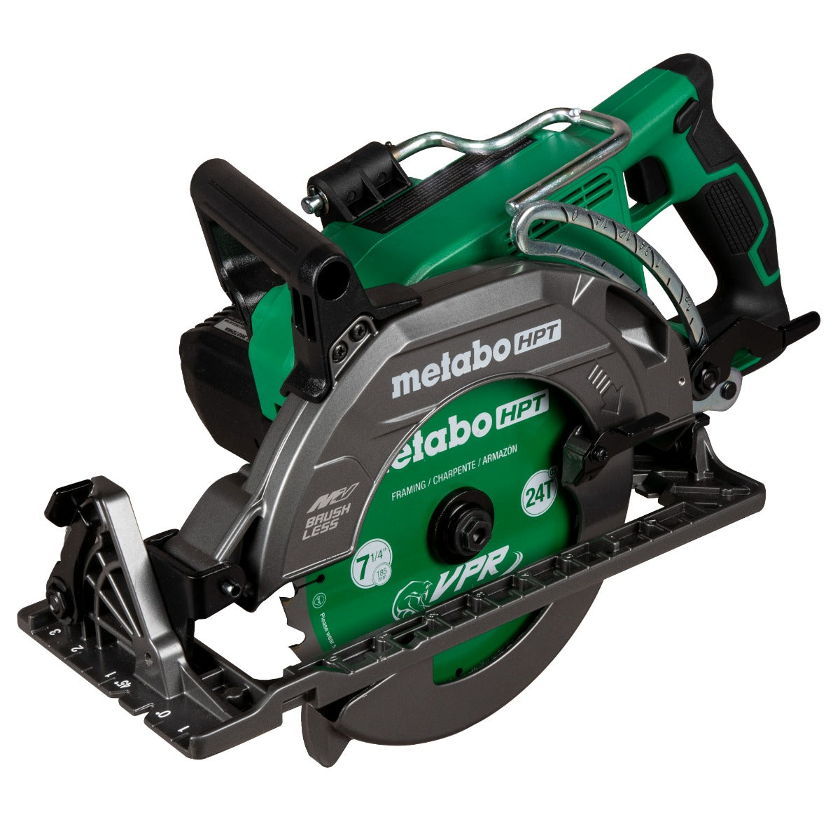 Metabo 36V MultiVolt 7.25 in. Rear Handle Circular Saw Kit with 4.0Ah Battery & Rapid Charger C3607DWAM