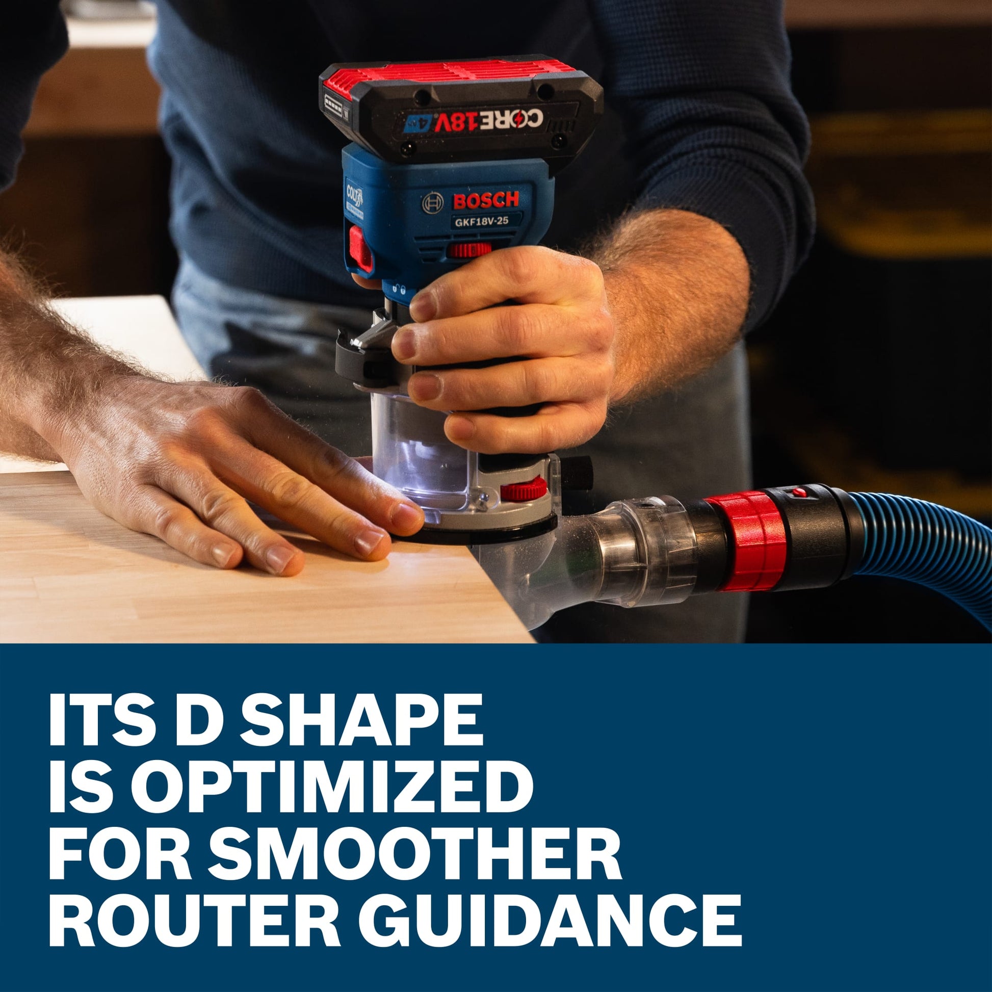 Bosch Palm Router D-Shaped Sub-Base GKFD01