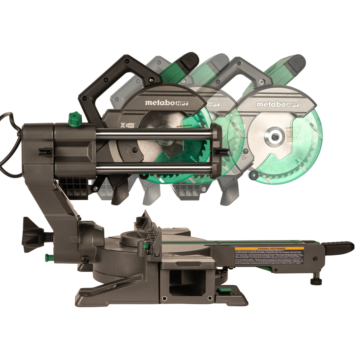 Metabo HPT 7-1/4" Sliding Single Bevel Miter Saw w/ Shadow Line, 10 Amp C7FSCM