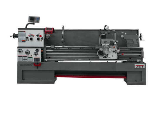 Jet Lathe with 2-axis ACU-RITE 200S DRO and Collet Closer & Taper Attachment, GH-2280ZX 321568