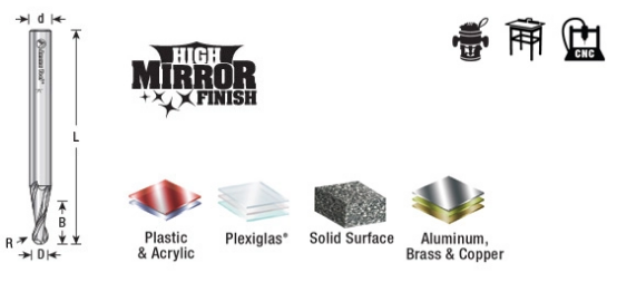 Amana Tool S.C Spiral Ball Nose Up-Cut 3/4 in 46387