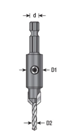 Amana Tool AB Countersink w/ Drill x 55240 55275
