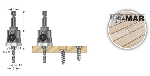 Amana Tool Low Friction Countersink 9/64 in 55295