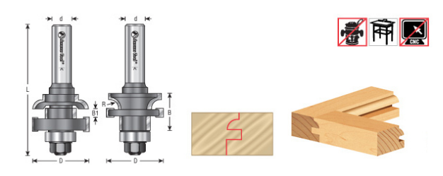 Amana Tool Cope Bit From Set (55430) 55434