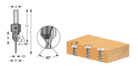 Amana Tool CT Countersink Taper #10 Screw 55610