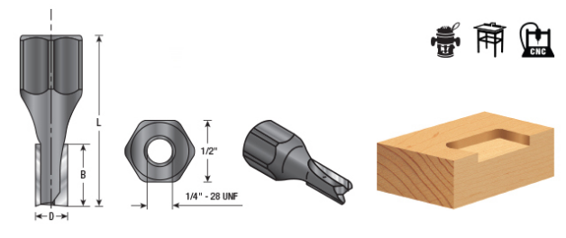 Amana Tool Mortising Screw Type 9/32 in 56273
