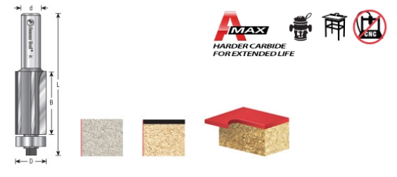 Amana Tool 4 Flute Flush Trim 3/4 in Dia. 57186