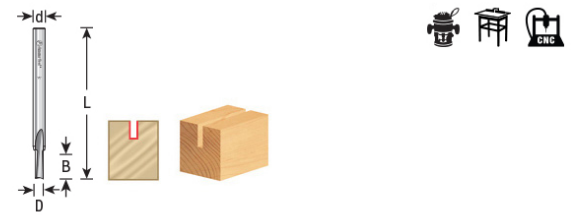 Amana Tool 2 FL SC 3/32 in Dia. 1/8 in Shank 46482