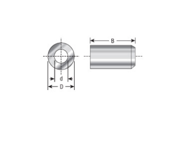 Amana Tool Spacer 1 in x 1-1/2 in x 1/2 in 67233
