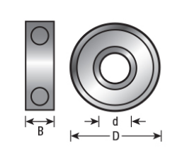 Amana Tool 3/16 in x 1 in x 5mm Ball Bearing 47773