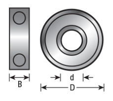 Amana Tool Aluminum RING 7/8 in x 1/2 in x 5mm 47793
