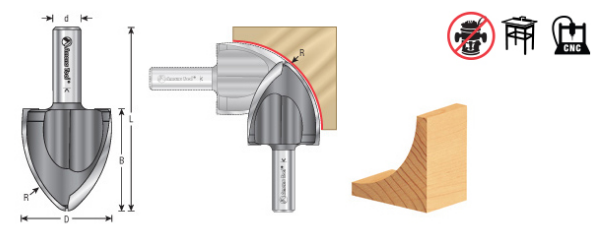 Amana Tool Large 2-3/4 in Rad. OVOLO 49126